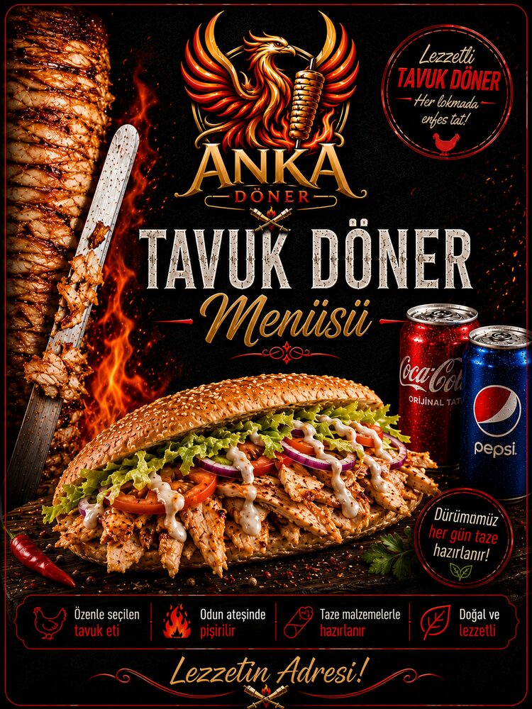 Tavuk Döner Menüsü 1